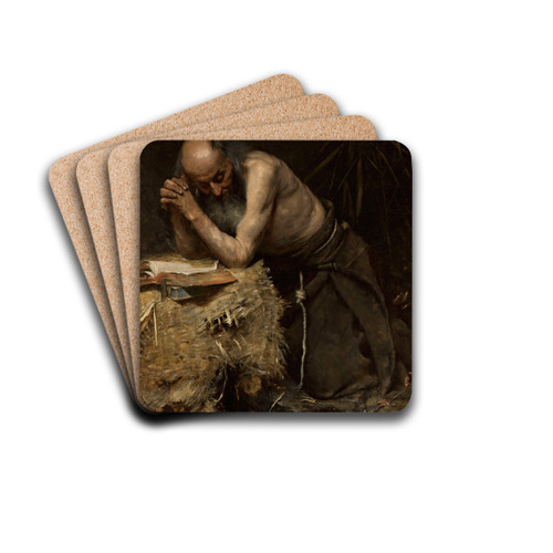 Anchorite by Teodor Axentowicz Drink Coasters - set of 4