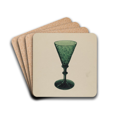 Sherry Wine Glass by John Dana Drink Coasters - set of 4