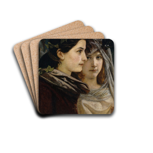 The Blissful by Ernst Stckelberg Drink Coasters - set of 4