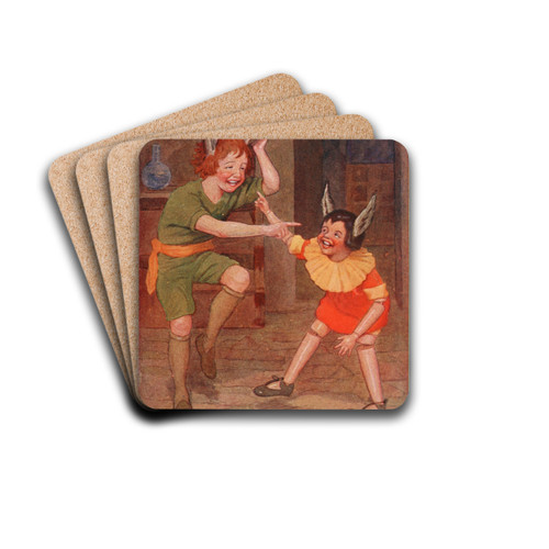 And they laughed, and laughed, and laughed by Maria Louise Kirk Drink Coasters - set of 4