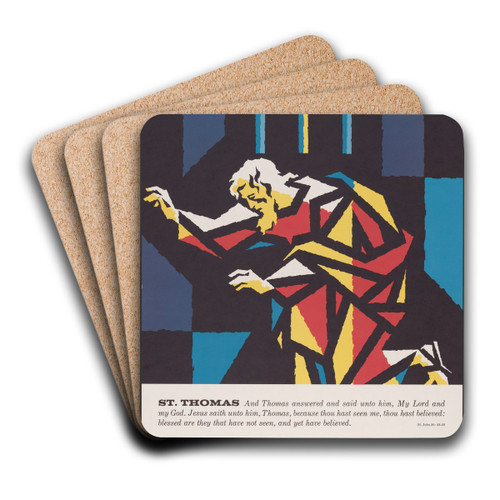 St. Thomas by Joseph Binder Art Drink Coaster set St. Thomas by Joseph Binder Art Drink Coaster set