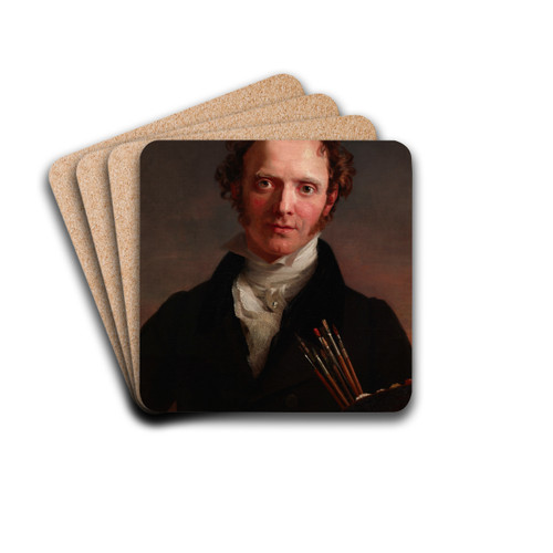 Portrait of the artist by George Dawe Drink Coasters - set of 4 Portrait of the artist by George Dawe Drink Coasters - set of 4