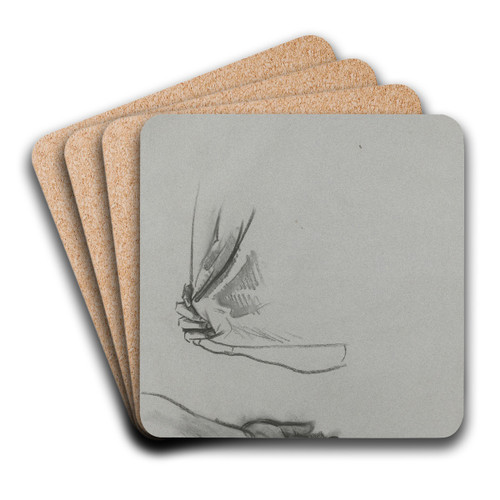 Studies of Hands by John Singer Sargent Art Drink Coaster set