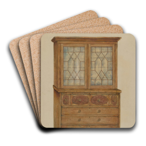 Desk by Henry Meyers Art Drink Coaster set