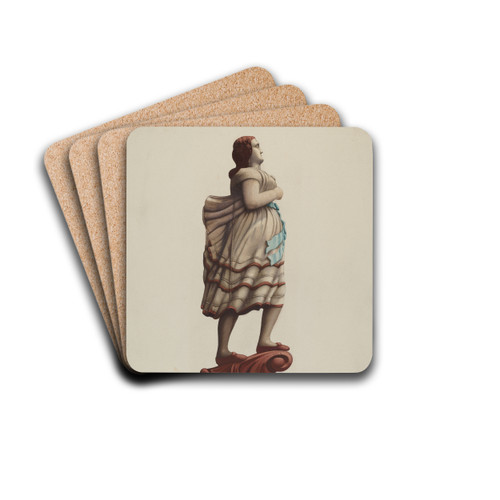 Figurehead by Frances Cohen Drink Coasters - set of 4