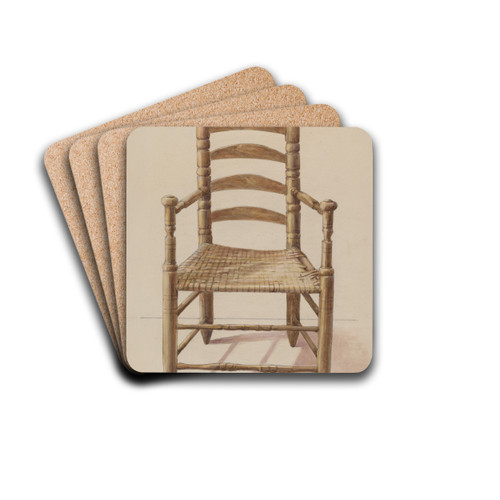 Ladder Back Chair by American 20th Century Drink Coasters - set of 4