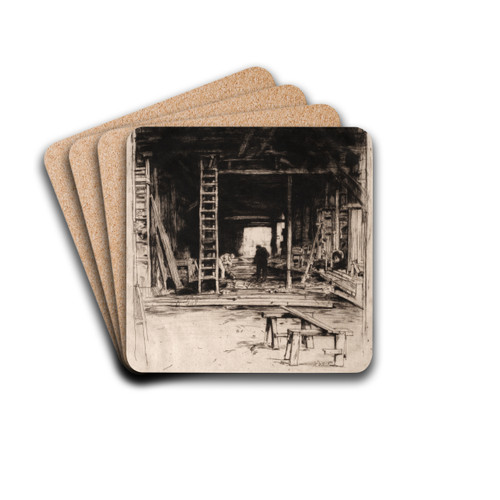 Robert Lee's Workshop by David Young Cameron Drink Coasters - set of 4