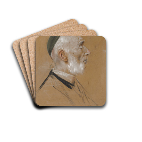 Karl Eduard von Liphart by Franz von Lenbach Drink Coasters - set of 4