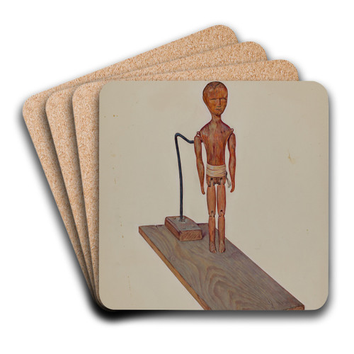 Jigging Figure by David Ramage Art Drink Coaster set