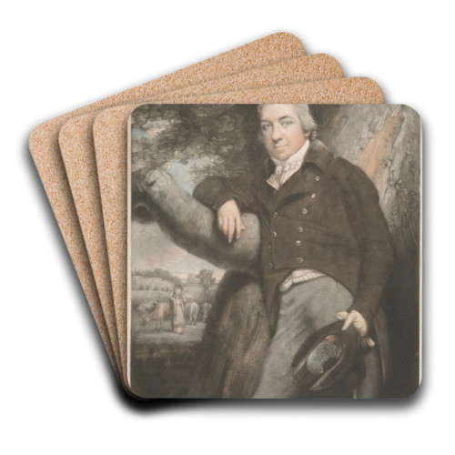 Edward Jenner, M.D. F.R.S. & c. by John Raphael Smith Art Drink Coaster set Edward Jenner, M.D. F.R.S. & c. by John Raphael Smith Art Drink Coaster set