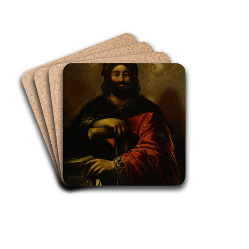 The Prophet Isaiah by Claude Vignon Drink Coasters - set of 4