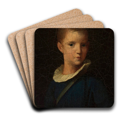 Childhood portrait of Artur Potocki by Wojciech Korneli Stattler Art Drink Coaster set