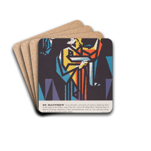 St. Matthew by Joseph Binder Drink Coasters - set of 4 St. Matthew by Joseph Binder Drink Coasters - set of 4