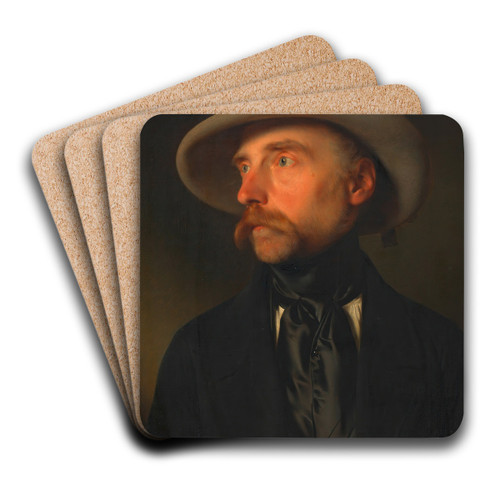 Franz Wipplinger (Maler) by Franz Eybl Art Drink Coaster set