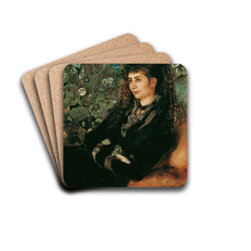 Mathilde Stern, geb. Porges by Anton Romako Drink Coasters - set of 4 Mathilde Stern, geb. Porges by Anton Romako Drink Coasters - set of 4