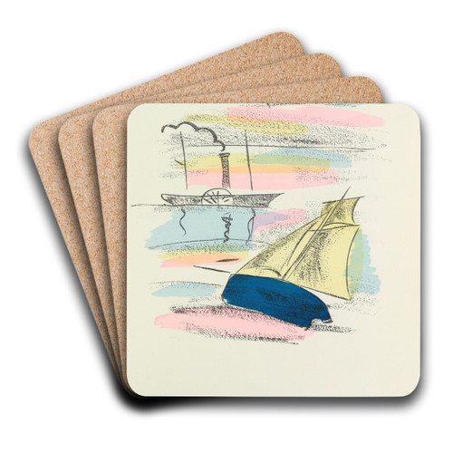 Madrigaux pl 18 by Raoul Dufy Art Drink Coaster set