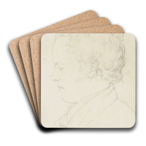 Bildnis des Dresdener Landschaftsmalers Ernst Oehme by Nikolaus Hoff Art Drink Coaster set