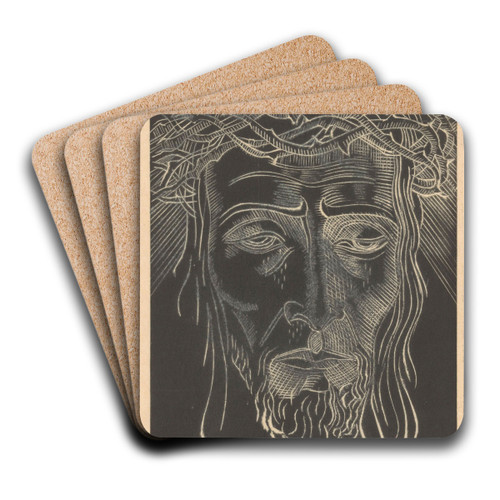 Christus met doornenkroon by Lodewijk Schelfhout Art Drink Coaster set Christus met doornenkroon by Lodewijk Schelfhout Art Drink Coaster set