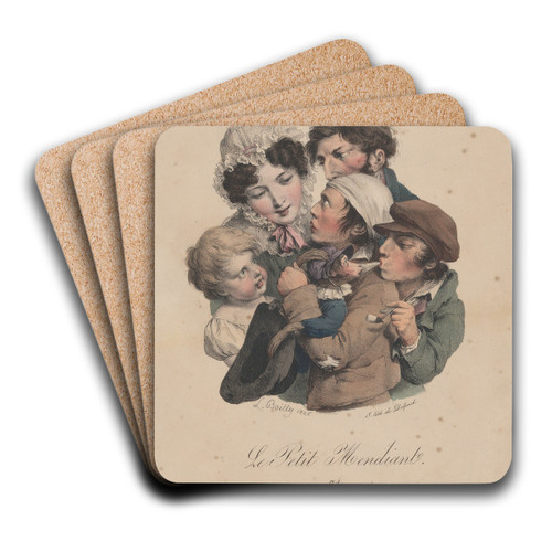 The Little Beggar by Louis Lopold Boilly Art Drink Coaster set