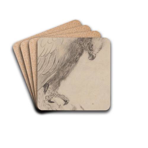 Chinoiserie, a Bird of Prey by James Ensor Drink Coasters - set of 4