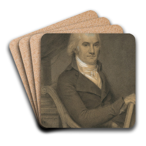 Joel Barlow by John Vanderlyn Art Drink Coaster set