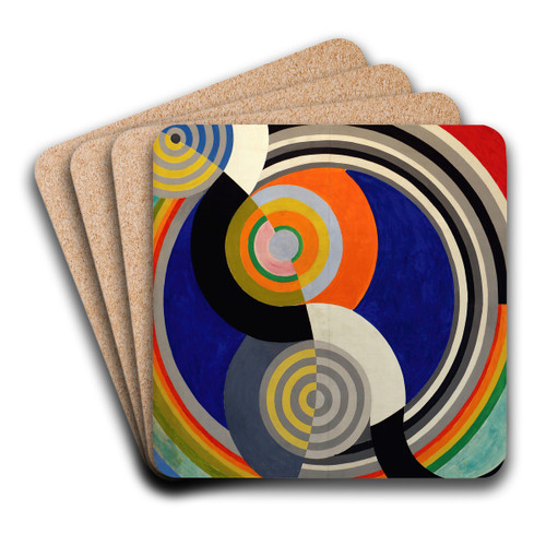 Rythme n2 by Robert Delaunay Art Drink Coaster set