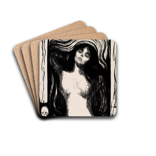 Madonna by Edvard Munch Drink Coasters - set of 4