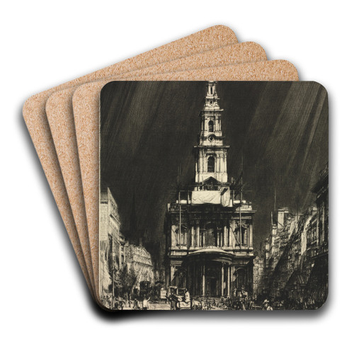 Strand with Sky by Francis Dodd Art Drink Coaster set