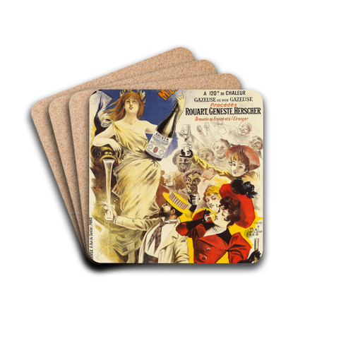 Arista, La Meilleure Eau De Table by Jean de Paleologue Drink Coasters - set of 4