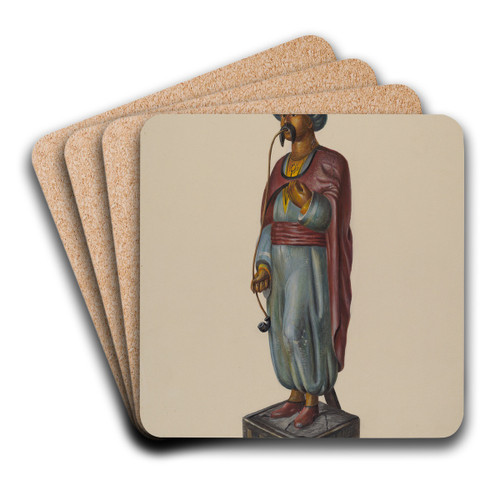 Cigar Store Turk by Walter Hochstrasser Art Drink Coaster set