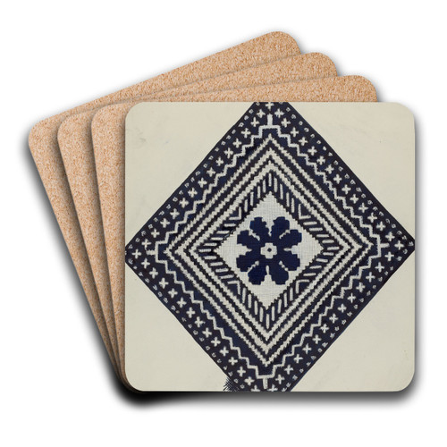 Coverlet by Ruth M. Barnes Art Drink Coaster set