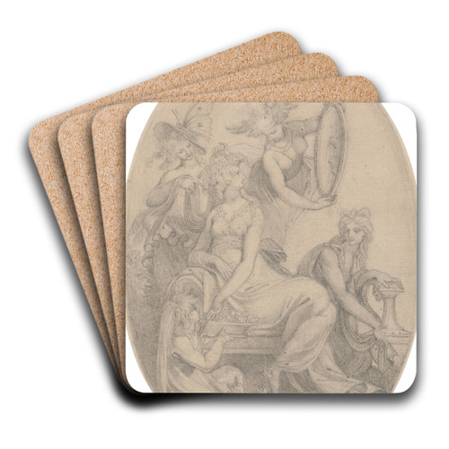 Flora Attired by the Elements by Henry Fuseli Art Drink Coaster set