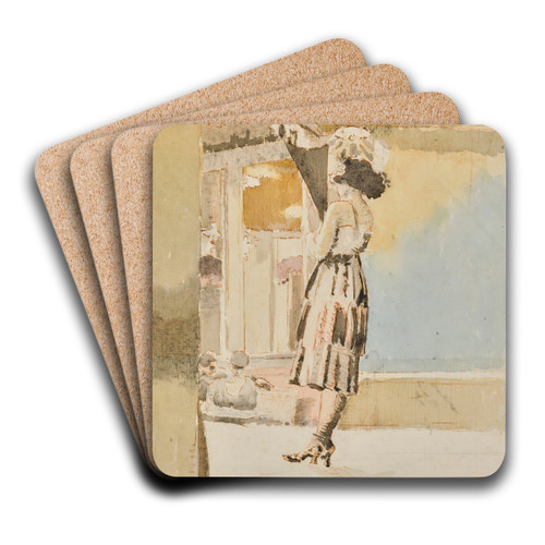 Quai Henri IV by Walter Richard Sickert Art Drink Coaster set