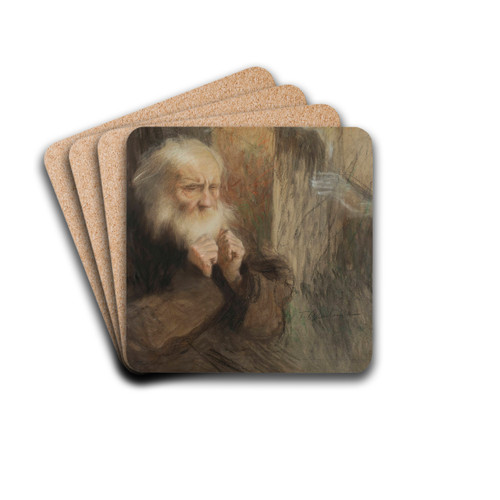 Vision - memory by Teodor Axentowicz Drink Coasters - set of 4