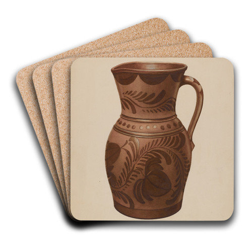Pitcher by Henry Moran Art Drink Coaster set