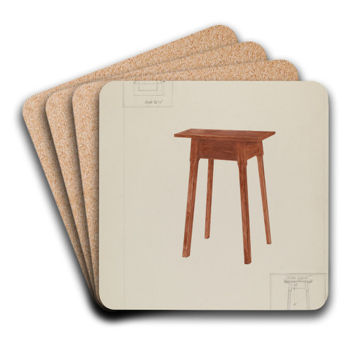 Table by George Fairbanks Art Drink Coaster set