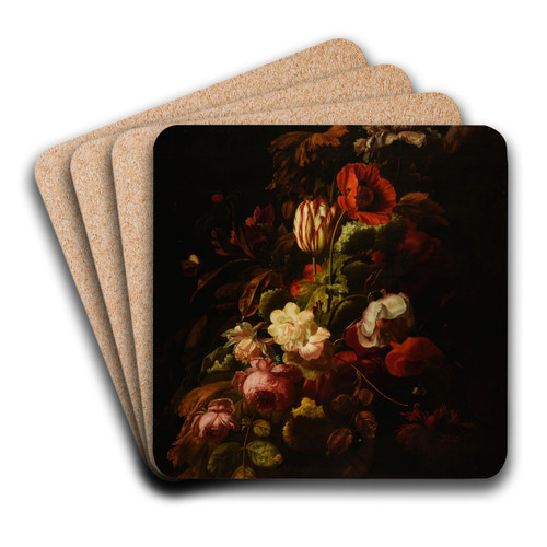 Bouquet de fleurs by Simon Verelst Art Drink Coaster set