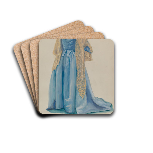 Dress by Marie Mitchell Drink Coasters - set of 4