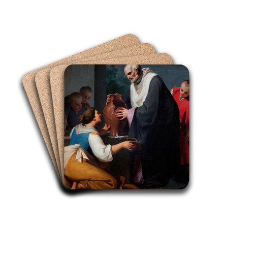 Miracle of St Jan Kanty by Tadeusz Kuntze-Konicz Drink Coasters - set of 4