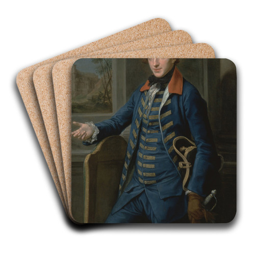 William Weddell by Pompeo Batoni Art Drink Coaster set