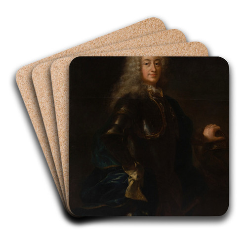 Portrait of a Nobleman in Armor by dam Mnyoki Art Drink Coaster set