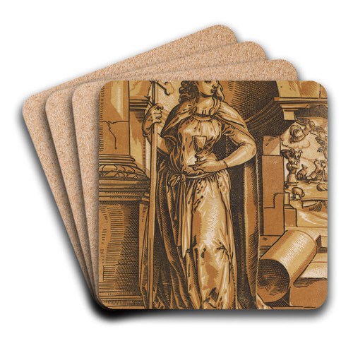 Ecclesia by Tobias Stimmer Art Drink Coaster set