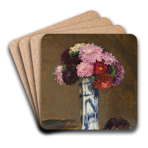 Asters by Sir George Clausen Art Drink Coaster set