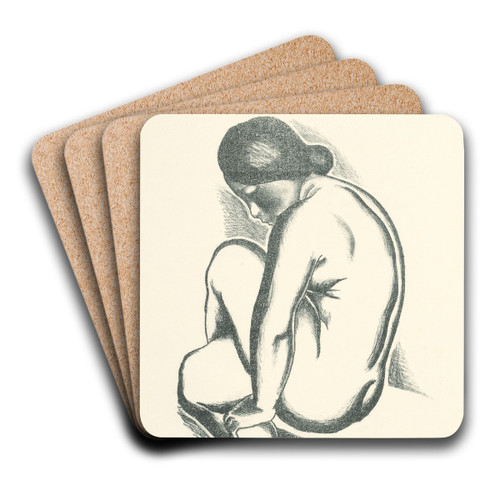 ensk akt by Mikul Galanda Art Drink Coaster set