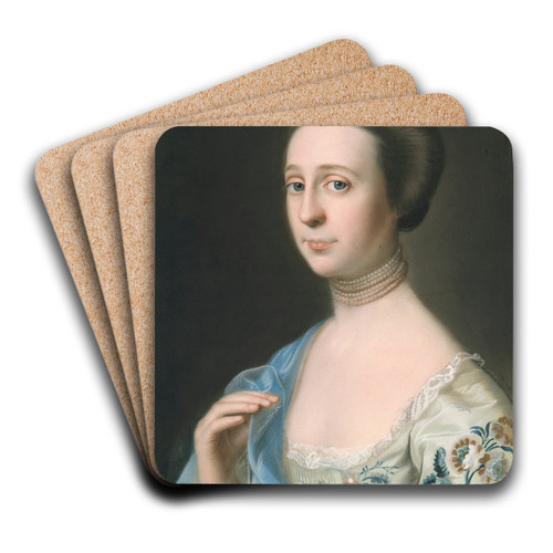 Mrs. Henry Hill (Anna Barrett) by John Singleton Copley Art Drink Coaster set