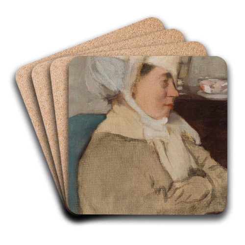 Woman with a Bandage by Edgar Degas Art Drink Coaster set Woman with a Bandage by Edgar Degas Art Drink Coaster set