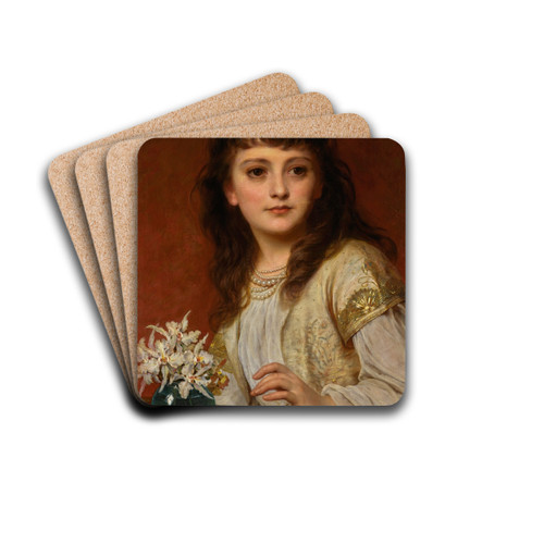 Exotics by Thomas Francis Dicksee Drink Coasters - set of 4