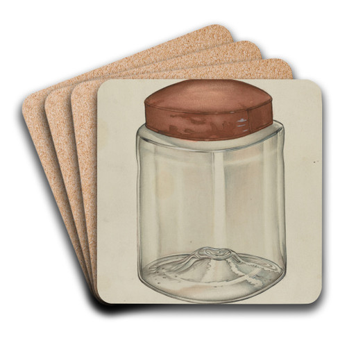 Shaker Sugar Jar by Charles Goodwin Art Drink Coaster set Shaker Sugar Jar by Charles Goodwin Art Drink Coaster set