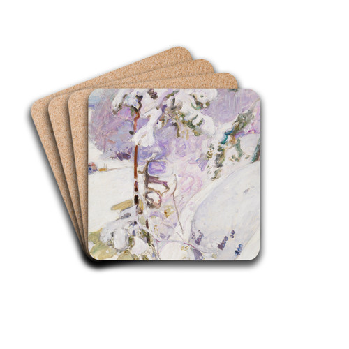 Early spring by Pekka Halonen Drink Coasters - set of 4