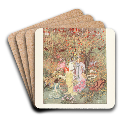 Fairy tales from Hans Christian Andersen Pl.16 by Dugald Stewart Walker Art Drink Coaster set